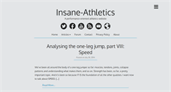 Desktop Screenshot of insane-athletics.com
