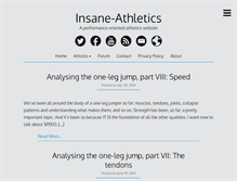Tablet Screenshot of insane-athletics.com